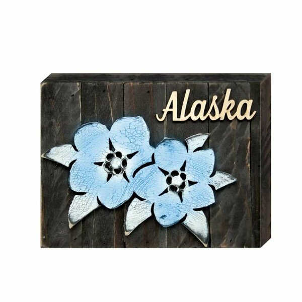 Clean Choice Alaska State Flower Art on Board Wall Decor CL3499514